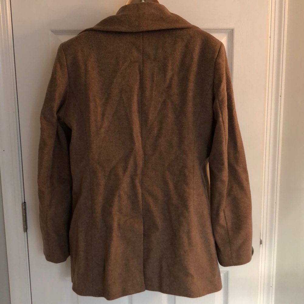 MOVING SALE!!! | CK | Mocha Wool Blend Peacoat - Picture 4 of 7